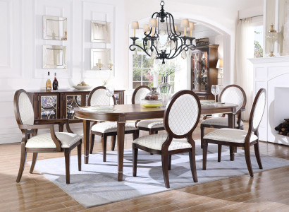 Table 4x Chairs 2x Chairs Sideboard 8-piece Dining room Set Group Suite